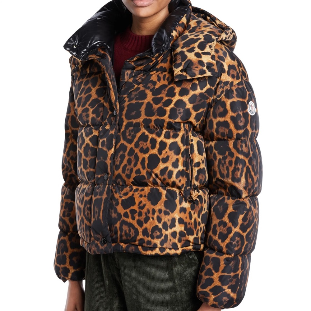 Moncler Caille Jacket Leopard Size 5